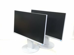 EIZO24型液晶モニター FlexScan EV2450 高さ調整 縦回転　 2台まとめセット　中古品（管:2E-M)）