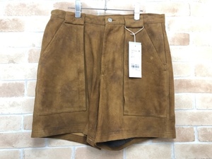 SEVEN BY SEVEN セブンバイセブン W POCKET SUEDE LEATHER SHORT PANTS 800-4140009 ブラウン L 111386394＃2