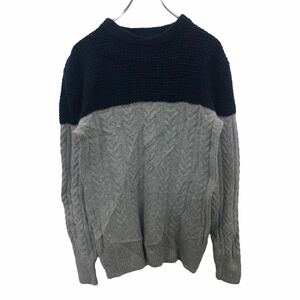 J.CREW ニットセーター XSサイズ ジェークルー ネイビー グレー 古着卸 アメリカ仕入 t2211-3101