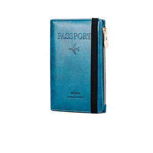 ☆ ブルー ☆ パスポートケースdkppo02 パスポートケース パスポート 財布 スキミング 防止 おしゃれ シンプル