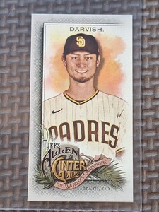 2022 Topps Allen & Ginter #161 YU DARVISH Mini San Diego Padres Texas Rangers Hokkaido Nippon-Ham Fighters