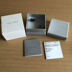 293-0304 Calvin Klein カルバンクライン　カフスボタン　黒　ブラック