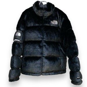 SUPREME × THE NORTH FACE 20AW Faux Fur Nuptse Jacket ヌプシ ダウンジャケット L ブラック ND92001I シュプリーム ノースフェイス