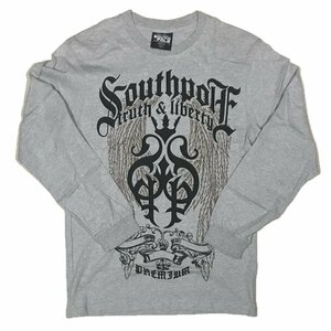 [並行輸入品] SOUTH POLE サウスポール truch ＆ liberry 長袖 Tシャツ (グレー) (XXL)