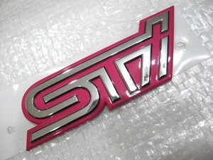 ★希少 STI インプレッサ? GDB? WRX? レガシィ? フォレスター? 車種＆型式不明 新品 ロゴ ピンク エンブレム 1点 旧車2