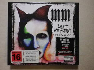 DVD付2枚組仕様 『Marilyn Manson/Lest We Forget～The Best Of(2004)』(INTERSCOPE RECORDS 0602498641620,EU盤,Personal Jesus)