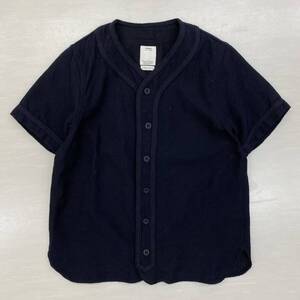 visvim ビズビム 15SS DUGOUT SHIRT S/S WOOL/LINEN シルク ウール リネン ベースボール ダグアウト シャツ Tシャツ カットソー 中村ヒロキ