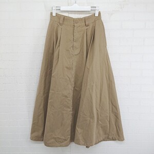 ◇ green label relaxing グリーンレーベル UNITED ARROWS ロング フレア スカート サイズ38 ベージュ レディース E