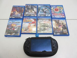 R173-N41-4602 PSVITA PCH-2000 本体 ソフト まとめ ゴッドイーター 太鼓の達人 初音ミク パワプロ 討鬼伝極 など 現状品1