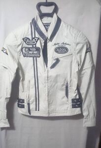 新品■ Von Dutch（ボンダッチ）VOM-S14 ポリコットンＪＫＴ/レディース・M・アイボリー・M・サンプル