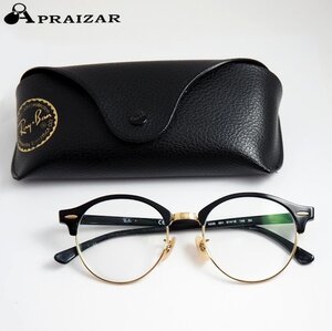 レターパックOK Ray-Ban レイバン RB4246 901 CLUBROUND CLASSIC メガネ 度付き ケース付 [58885]