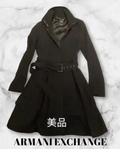 ARMANI EXCHANGE 黒ワンピースタイプ トレンチコート 美品