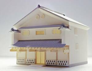 蔵ふう ミニチュア コレクション 住宅 建築模型 NO.15 縮尺 1/100 サイズ 95×104× H92ミリ 手作り 完成品 バルサ材 スチレン材 開運