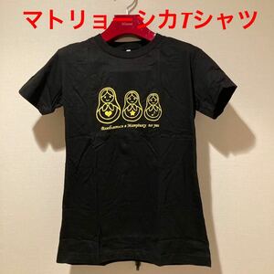 ★可愛いデザイン★マトリョーシカTシャツ黄L★送料無料★