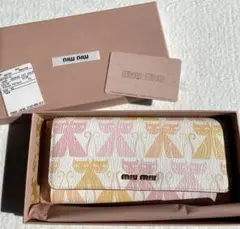 正月特別価格　激レア❤️新品未使用❤️ miumiu 長財布 ウォレット 猫　ねこ