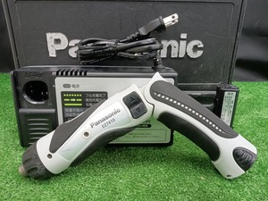 中古品 Panasonic パナソニック 3.6v 1.5Ah 充電式 スティックドリルドライバー EZ7410LA1S-B バッテリー2個 充電器付