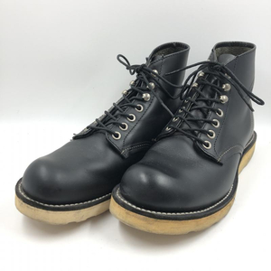 【中古】RED WING 8165 6インチ クラシックラウンド サイズ：25cm ブラック 2009年製 レッドウィング ブーツ[240024449172]