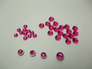 送料込▼Hアイズタイプ　ダークピンク 3mm 150個▼seed