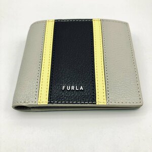 5857★Furla/フルラ 二つ折り財布 PDT2FPJ BX0173 トニーぺルラホワイトグレーマルチ【1008】