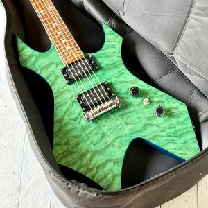 送料無料 B.C.Rich Warlock 360JE ターコイズカラー