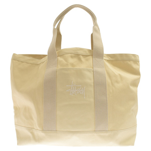 STUSSY ステューシー 23SS CANVAS EXTRA LARGE TOTE BAG キャンバス エクストラ ラージ トートバッグ ナチュラル 24S134253