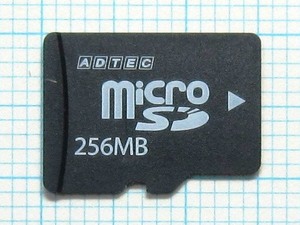 ★ADTEC microSDメモリーカード ２５６ＭＢ 中古★送料６３円～