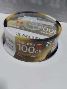 ☆新品未開封品◆SONY/ソニー/録画用BD-RE XL/100GB BDXL対応 25枚セット/25BNE3VEPP2/ブルーレイディスク 3層 2倍速/Blu-ray☆送料無料