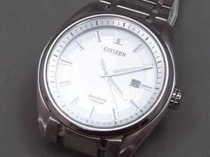 CITIZEN/シチズン エコドライブ ソーラー デイト メンズ腕時計 J810-S088097 ベルト/要交換 【W197y2】