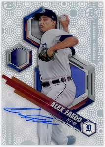 TIGERS右腕▲ALEX FAEDO/2018 BOWMAN HIGH TEK直書サインPROS!!