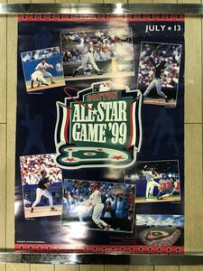 ☆★☆Vintageポスター！　1999 MLB ALLSTAR GAME 99 IN BOSTON　/未使用品