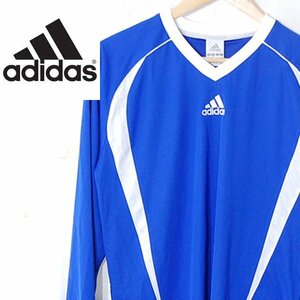 アディダスadidas■タグ付き サッカーウェア クリマライト メッシュ 長袖トレーニングウェア 710426■M■ブルー ※NK4328073