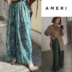 Ameri アメリ BENNETT SHEER PANTS シアーワイドパンツ