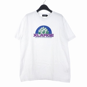 エクストララージ X-LARGE 24SS COLLECTIVE SUPER ORGANISM S/S TEE Tシャツ 半袖 プリントロゴ クルーネック M ホワイト 101242011024