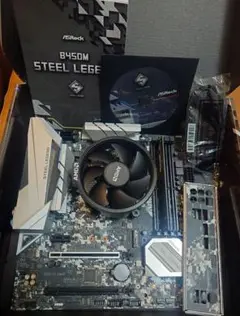 ryzen5 3500、b450m steel legend、メモリ セット