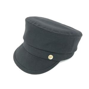 良好◆CA4LA カシラ キャスケット ◆ ブラック ポリエステル ワークキャップ風 レディース 帽子 ハット hat 服飾小物
