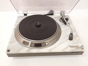 DENON デノン デンオン ダイレクトドライブレコードプレーヤー DP-1800 大理石キャビネット SHURE カートリッジ M95ED付 □ 6F9B4-1