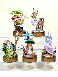 ★海洋堂★ピーターラビット ボトルキャップ フィギュアコレクション★全5種未開封フルコンプ★THE WORLD OF PETER RABBIT★HG★HGIF★