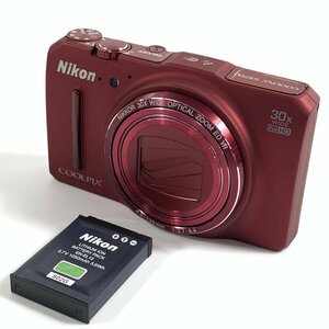 Nikon ニコン クールピクス COOLPIX S9700 コンパクトデジタルカメラ バッテリー付き●動作品