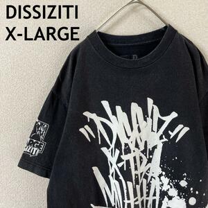 N2 DISSIZITI XLARGE コラボ　tシャツ 半袖　Mメンズ 黒