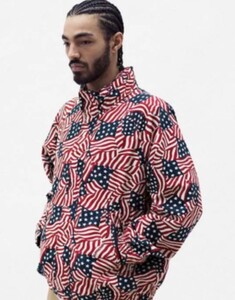 即決 送料無料 20SS SUPREME シュプリーム 星条旗 ジャケット RAGLAN COURT JACKET FLAGS R-B31