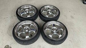 軽自動車に WORKマイスターS1R　17インチ 6J +42 PCD100 4H タイヤ165/40R17 ヨコハマ S.drive