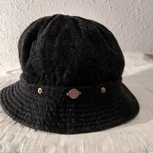 DECHO KOME HAT　デコー コメハット　DE-04 black DENIM　ブラックデニム　ブラック　黒　日本製　ビンテージ　vintage 再現 ワーク　毛羽