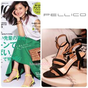 朝比奈彩さん着用◆新品 PELLICO ペリーコ SAMI アンクルストラップ サンダル 36/23cm 裏張り済 Oggi,Marisol掲載