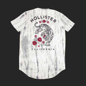 ★SALE★Hollister/ホリスター★タイガープリントタイダイ半袖Tシャツ (White/S)