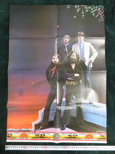 昭和52年　ビートルズ　THE BEATLES ポスター 72X50.5cm デザイン：横尾忠則　TADANORI YOKOO 高１コース付録