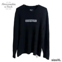 Abercrombie&Fitch アバクロ　ニット　ボックスロゴ　sizeXL