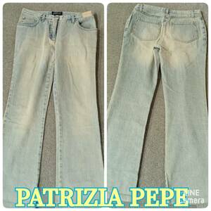 PATRIZIA PEPE ◆ デニム ジーンズ 42サイズ イタリア製 コットン100％ ◆パトリッツア ペペ ◆ レディース ボトムズ
