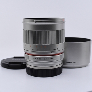 ＜良品＞ SAMYANG 単焦点レンズ 50mm F1.2 AS UMC CS シルバー ソニー αE用 APS-C用