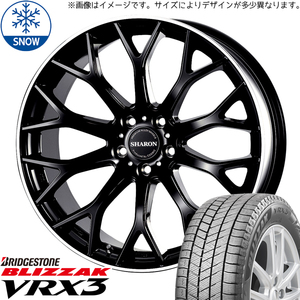 235/50R18 スタッドレスタイヤホイールセット 30アルファード etc (BRIDGESTONE BLIZZAK VRX3 & SHARON 5穴 114.3)