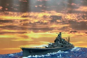 完成品1/700重巡洋艦高雄(ケース付き)